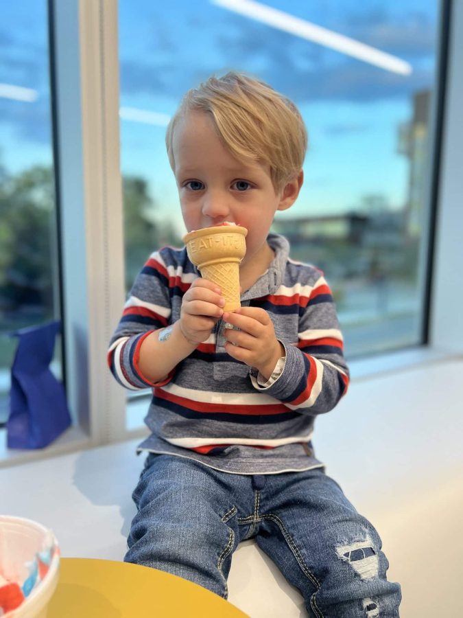 Image from Moments of Joy - Boy eating his ice cream