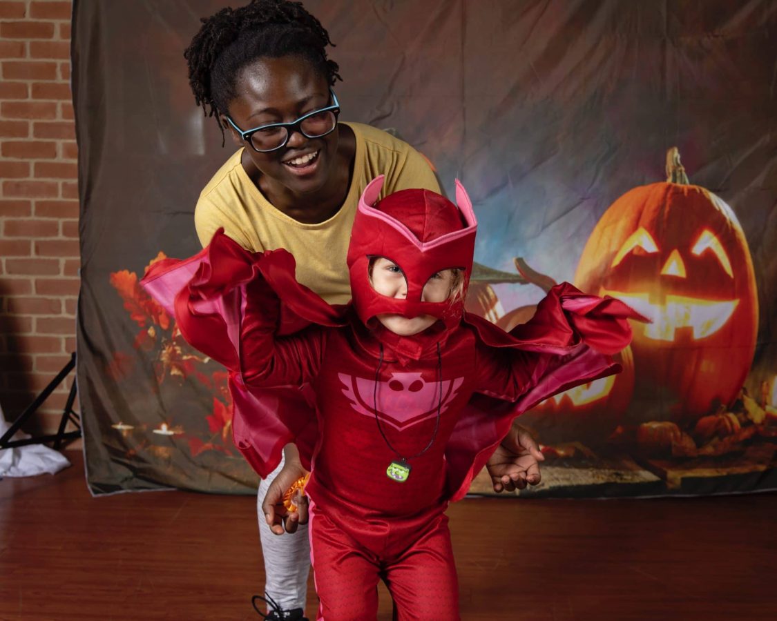 Image from Halloween in our House - A kid in their superhero costume
