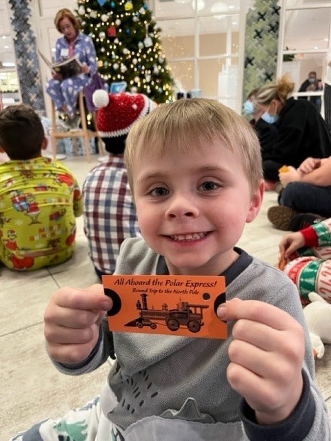 Image from Comfort and Joy - Kid with a ticket to the Polar Express